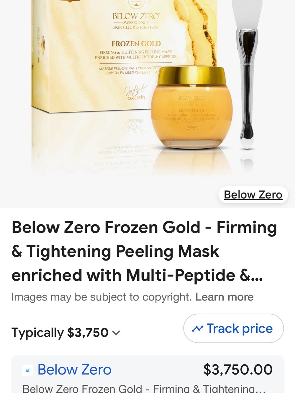 Frozen Gold Firming & Tightening Mask — Gold